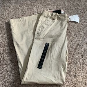 Banana Republic Wide Leg Khaki Pants